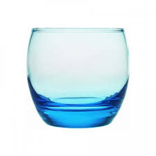 Verre à eau bleu/pack de 6